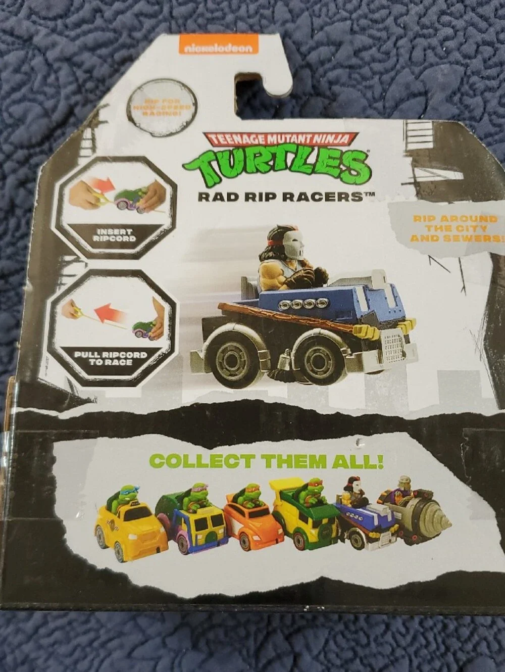 Teenage Mutant Ninja Turtles Rad Rip Racers Casey Jones Toy - Blue